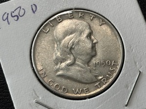 lot 36 image: 1950-D Franklin Half Dollar