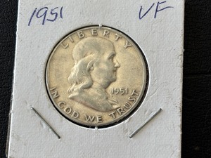 lot 37 image: 1951 Franklin Half Dollar