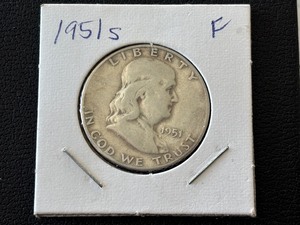 lot 39 image: 1951-S Franklin Half Dollar