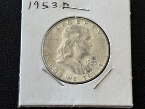 lot 42 image: 1953-D Franklin Half Dollar