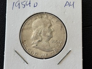 lot 43 image: 1954-D Franklin Half Dollar