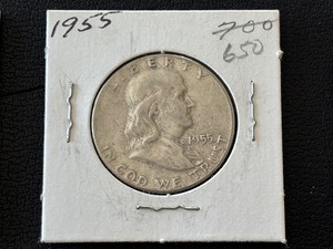 lot 44 image: 1955 Franklin Half Dollar