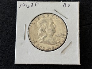 lot 55 image: 1963 Franklin Half Dollar