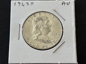 lot 56 image: 1963-D Franklin Half Dollar