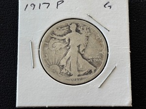 lot 59 image: 1917 Walking Liberty Half Dollar