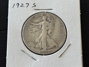 lot 70 image: 1927-S Walking Liberty Half Dollar