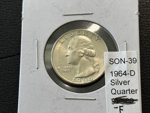 lot 148 image: 1964-D Washington Quarter