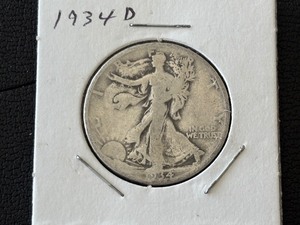 lot 76 image: 1934-D Walking Liberty Half Dollar