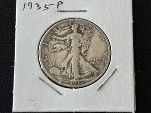 lot 77 image: 1935 Walking Liberty Half Dollar