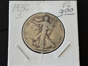 lot 82 image: 1936-S Walking Liberty Half Dollar