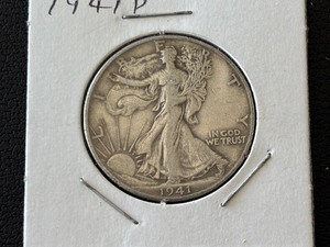 lot 89 image: 1941-D Walking Liberty Half Dollar