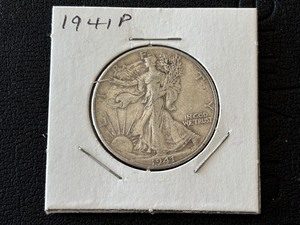 lot 90 image: 1941 Walking Liberty Half Dollar