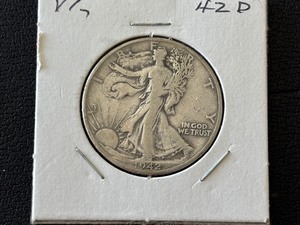 lot 93 image: 1942-D Walking Liberty Half Dollar