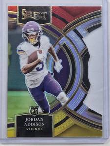 lot 19 image: Jordan Addison Rookie 2023 Panini Select No. 194
