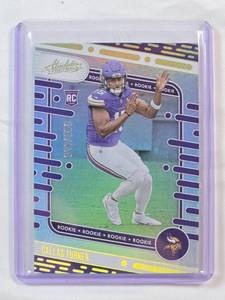 lot 29 image: Dallas Turner Rookie Foil 2024 Panini Absolute Football  #117 and Numbered 326350