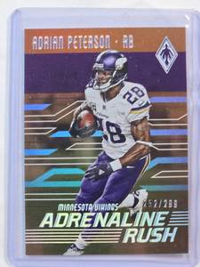 lot 32 image: Adrian Peterson 2016 Panini Orange Foil Parallel #AR-AP and Numbered 252299