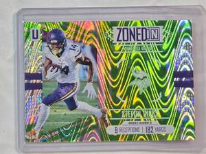 lot 33 image: Stefon Diggs 2017 Panini Swirl-o-rama No. ZI-2 and Numbered 106199