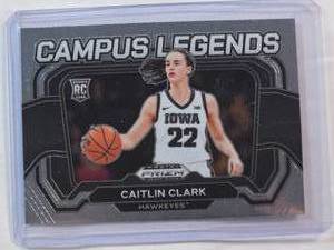 lot 36 image: Caitlin Clark Rookie 2024 Panini Prizm Draft Picks No. 5