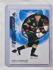 lot 43 image: Kirill Kaprizov 2021 Upper Deck Blue SP Rookie No. 129