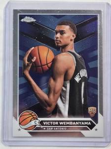 lot 51 image: Victor Wembanyama 2024 Topps Rookie No. 1