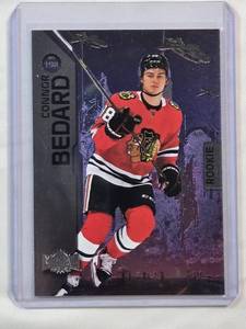 lot 53 image: Connor Bedard 2023-24 SkyBox Metal Universe Rookie No. 198
