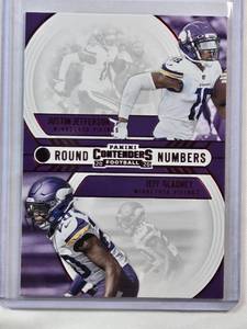 lot 55 image: Justin Jefferson Ruby Rookie SP 2020 Panini Contendors RN-JG