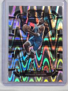 lot 58 image: Anthony Edwards 2023-24 Panini Lava Refractor Prizm No. 37