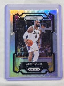 lot 59 image: LeBron James 2023-24 Panini Silver Prizm #63