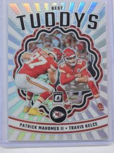 lot 73 image: Patrick Mahomes 2023 Panini Donruss Optic Silver Holo No. BT-PT