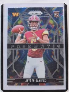 lot 75 image: Jayden Daniels Rookie 2024 Panini Prizm No. 3
