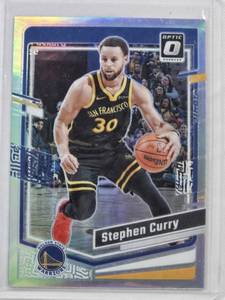 lot 78 image: Stephen Curry 2023-24 Panini Donruss Optic Silver Holo No. 198
