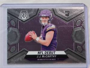 lot 80 image: J.J. McCarthy Rookie 2024 Panini Mosaic No. 275