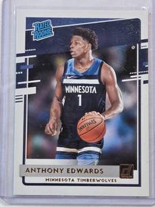 lot 84 image: Anthony Edwards Rookie 2020-21 Panini Donruss Rated Rookie No. 201