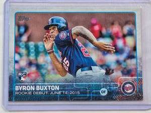 lot 94 image: Byron Buxton Rookie Debut 2015 Topps US136