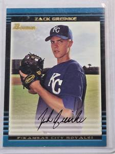 lot 102 image: Zack Greinke Rookie 2002 Bowman BDP6