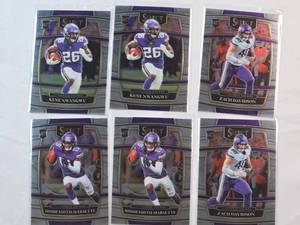 lot 108 image: Lot of 6 Minnesota Vikings Rookie Cards Kene Nwangwu, Ihmar Smith-Marsette, Zach Davidson