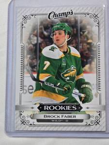 lot 111 image: Brock Faber Rookie 2024 Upper Deck Champs Rookies No. C-11