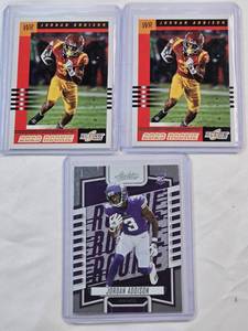 lot 112 image: Lot of 3 Jordan Addison Rookie Cards