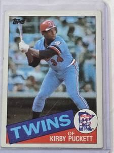 lot 116 image: Kirby Puckett 1985 Rookie Topps #536