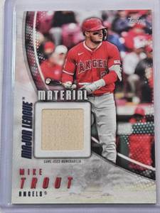lot 124 image: Mike Trout 2025 Topps Major League Material Relic MLM-MT