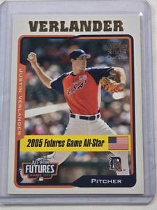 lot 130 image: Justin Verlander Rookie 2005 Topps Futures United-States All Star UH220