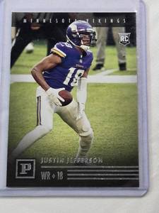 lot 131 image: Justin Jefferson Rookie 2020 Panini Chronicles PA-23
