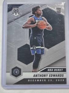 lot 138 image: Anthony Edwards Rookie 2020-21 NBA Debut Panini No. 261