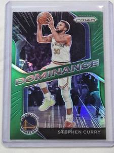 lot 139 image: Stephen Curry 2002-21 Panini Green Prizm No. 24