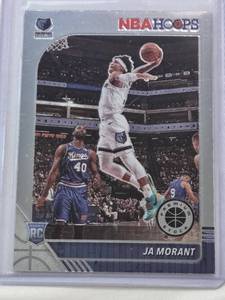 lot 143 image: Ja Morant Rookie 2019-20 Panini Hoops Premium Stock No.  259