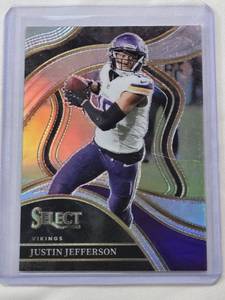 lot 145 image: Justin Jefferson 2023 Panini Silver Prizm #247