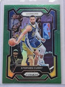 lot 155 image: Stephen Curry 2023-24 Panini Green Prizm No. 119