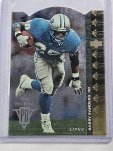 lot 161 image: Barry Sanders 1994 Upper Deck Die Cut Foil No. 158