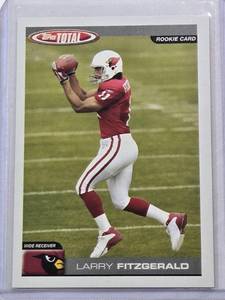 lot 163 image: Larry Fitzgerald Rookie 2004 Topps No. 400