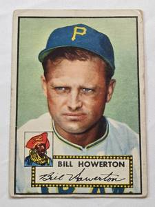 lot 181 image: Bill Howerton 1952 Topps No. 167 Vintage Baseball Card
